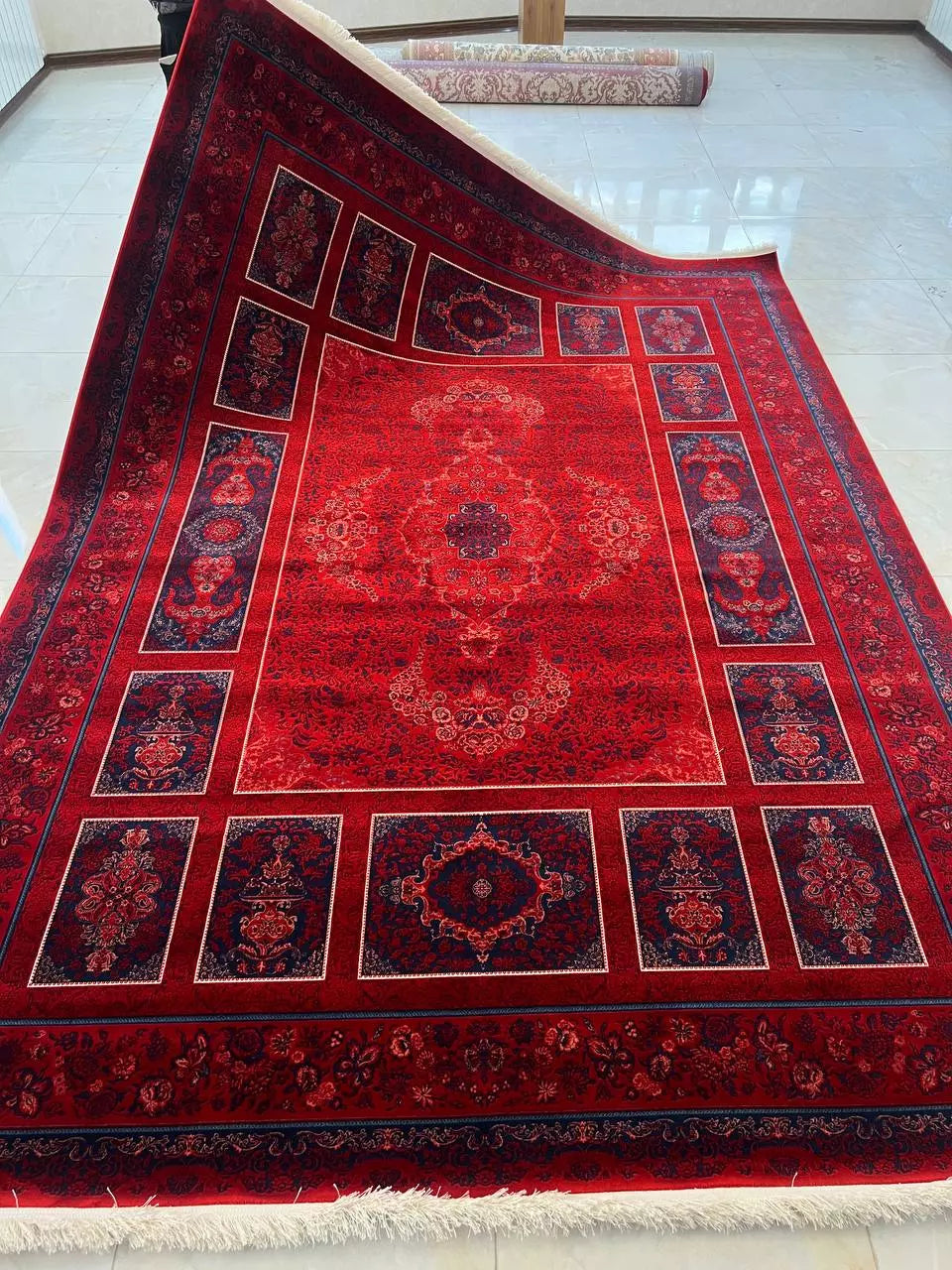 Red Inscription Carpet – Avant-Garde Collection | 1200 Reeds