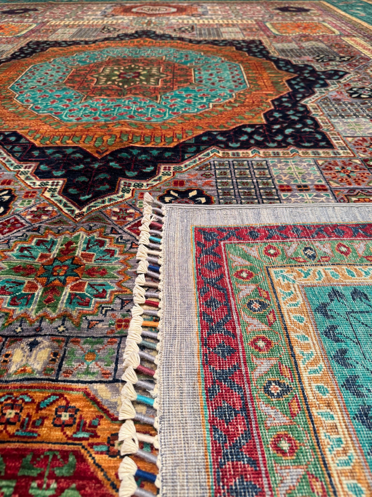 Mamluk Original Hand Woven Multi Vegetable Dyed Wool Carpet 275x376 10.34 Square Meters - 10x14 ft