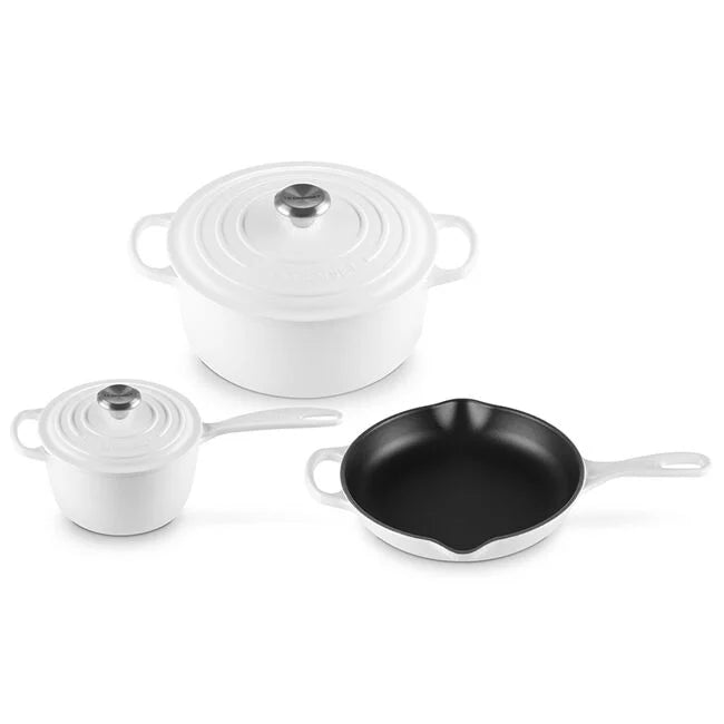 Signature Enameled Cast Iron 5-Piece Cookware Set