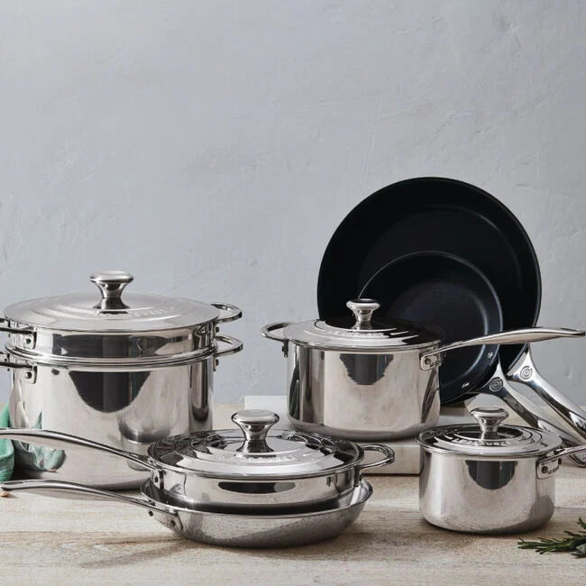 Signature Stainless Steel 12-Piece Cookware Set