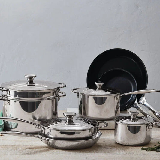 Signature Stainless Steel 12-Piece Cookware Set