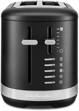 KitchenAid 2 Slice Automatic Toaster with Extra Wide Slots KMT2109BM, Black Matte|B0D3R5GCHM