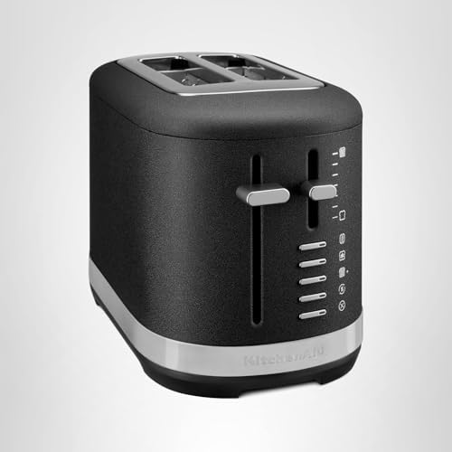 KitchenAid 2 Slice Automatic Toaster with Extra Wide Slots KMT2109BM, Black Matte|B0D3R5GCHM