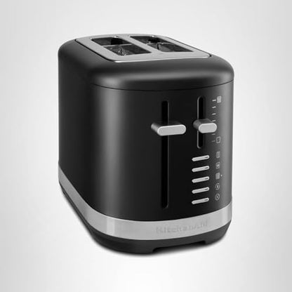 KitchenAid 2 Slice Automatic Toaster with Extra Wide Slots KMT2109BM, Black Matte|B0D3R5GCHM