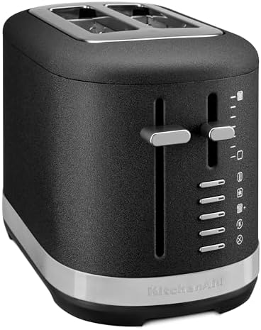 KitchenAid 2 Slice Automatic Toaster with Extra Wide Slots KMT2109BM, Black Matte|B0D3R5GCHM