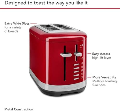 KitchenAid 2 Slice Automatic Toaster with Extra Wide Slots KMT2109BM, Black Matte|B0D3R5GCHM