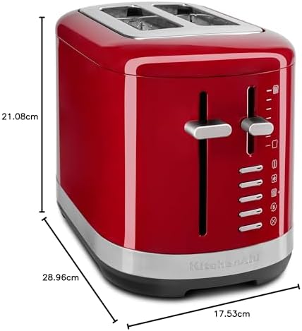 KitchenAid 2 Slice Automatic Toaster with Extra Wide Slots KMT2109BM, Black Matte|B0D3R5GCHM