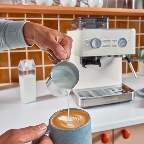 KitchenAid Semi Automatic Espresso Machine with Burr Grinder, 2.5L, Cast Iron Black, KES6551BK|B0CTCYQJX7