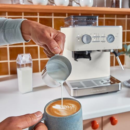 KitchenAid Semi Automatic Espresso Machine with Burr Grinder, 2.5L, Cast Iron Black, KES6551BK|B0CTCYQJX7