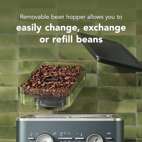 KitchenAid Semi Automatic Espresso Machine with Burr Grinder, 2.5L, Cast Iron Black, KES6551BK|B0CTCYQJX7