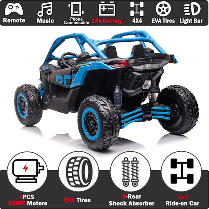 2 Seater Ride On Car with Remote Control