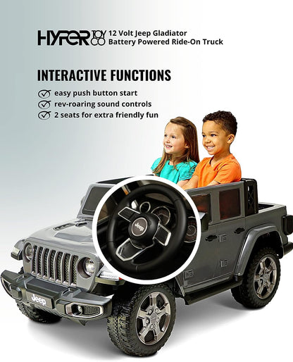 Jeep Gladiator Kids Ride On Car 12V Battery|