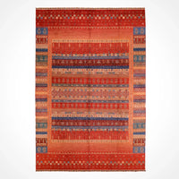 Khorjin Original Hand Woven Red Root Dye Wool Carpet