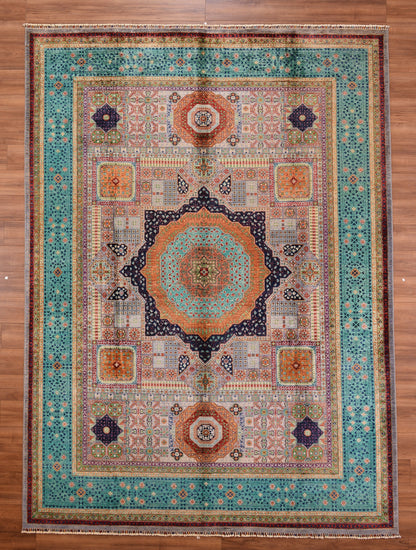 Mamluk Original Hand Woven Multi Vegetable Dyed Wool Carpet 275x376 10.34 Square Meters - 10x14 ft