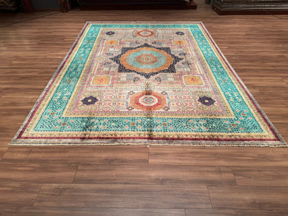 Mamluk Original Hand Woven Multi Vegetable Dyed Wool Carpet 275x376 10.34 Square Meters - 10x14 ft