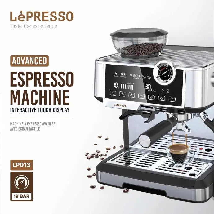LePresso Advanced Espresso Machine Interactive Touch Display