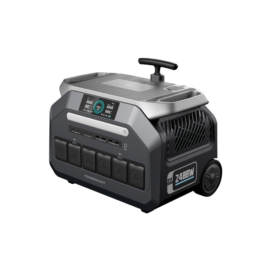 Solar Input Portable Generator - Black] – Mahaluxhome.com