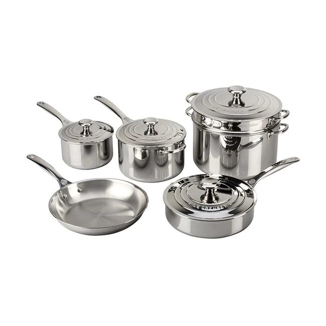 Signature Stainless Steel 10-Piece Cookware Set