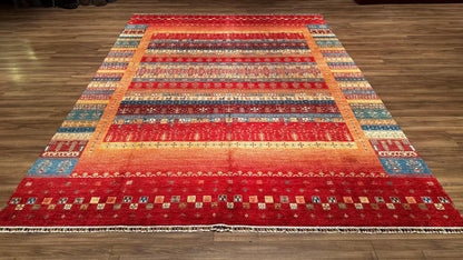 Khorjin Original Hand Woven Red Root Dye Wool Carpet