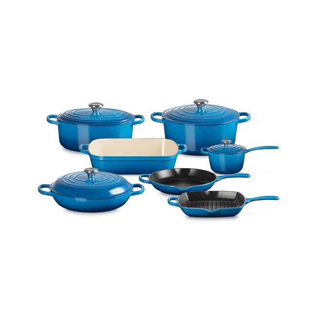 Signature Enameled Cast Iron 11-Piece Ultimate Cookware Set