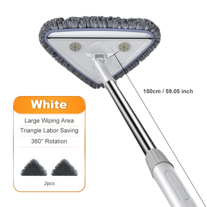 Washing Glass Ceiling Car wash Cleaning Squeegee Kitchen Wall Flat Mop Windows Telescopic Wiper Brush With Chenille Triangle Mop