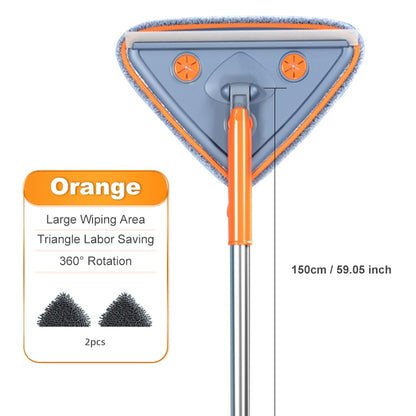 Washing Glass Ceiling Car wash Cleaning Squeegee Kitchen Wall Flat Mop Windows Telescopic Wiper Brush With Chenille Triangle Mop
