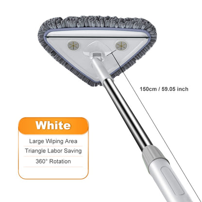 Washing Glass Ceiling Car wash Cleaning Squeegee Kitchen Wall Flat Mop Windows Telescopic Wiper Brush With Chenille Triangle Mop